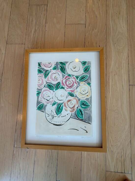 Mary Graves Other - Mary Graves Signed Original Monotype Art Piece 'Fresh Cut' Floral Still Life